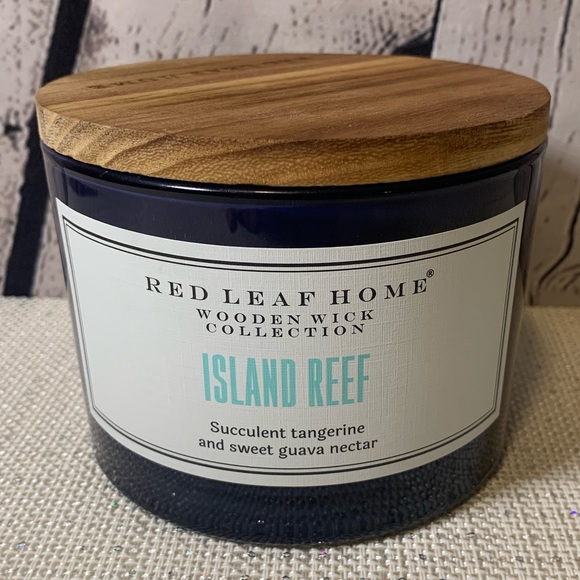 🆕 Red Leaf Home Island Reef Candle - Picture 2 of 9
